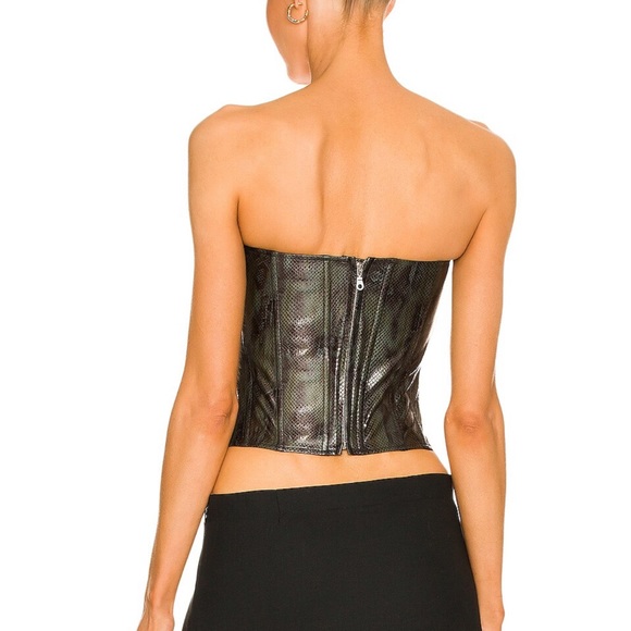 Miaou Leila corset in Forest Python - Picture 3 of 6